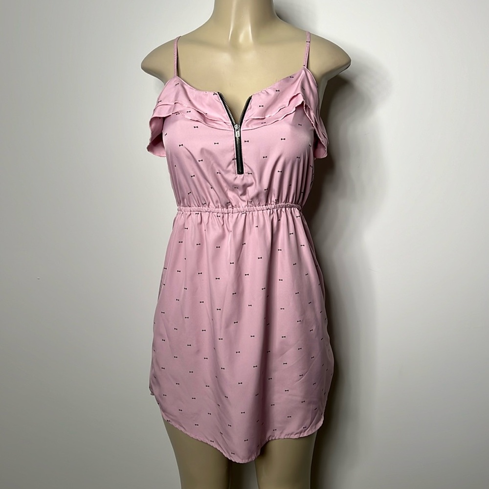 Roxy S/P lavender mini dress with bow print